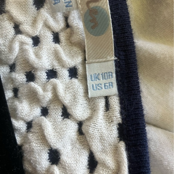 BODEN Jacquard Sweater Dress Size 6R A-Line
Midi 3/4 Sleeve Soft Stretch Knit - Picture 4 of 4